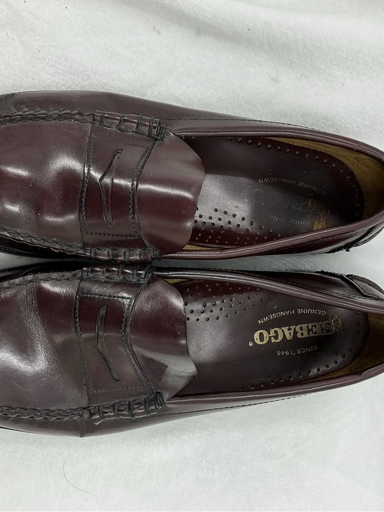 Sebago Men’s Burgundy Leather Penny Loafers B41 main image 4